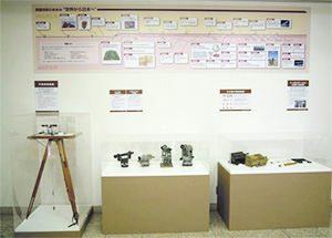 測量機器の展示